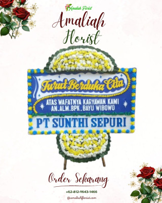 Papan Bunga Duka di Brebes