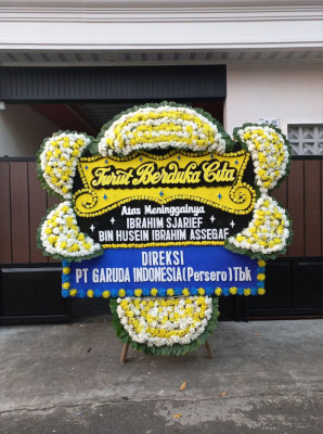 Papan Bunga Duka di Brebes