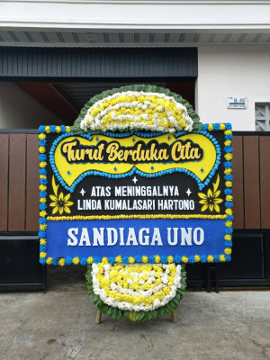 Papan Bunga Duka di Brebes